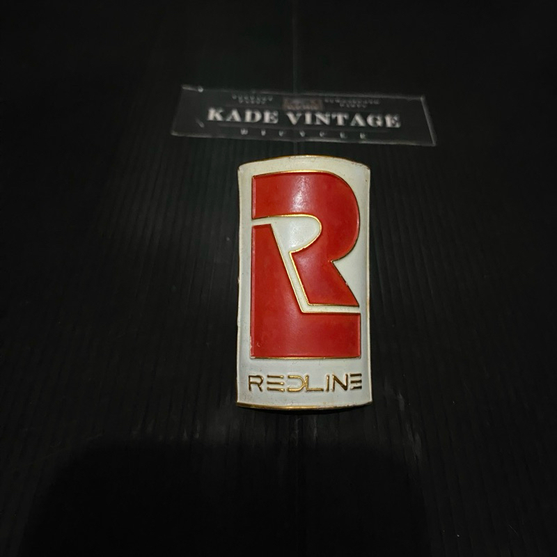 Head badge REDLINE vintage part OSBMX OLD SCHOOL BMX emblem red line