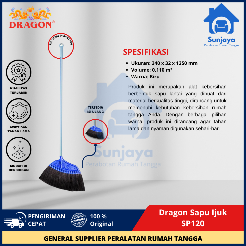 Dragon Sapu Injuk Besar DRGM-SP120 - Sunjaya Prabot