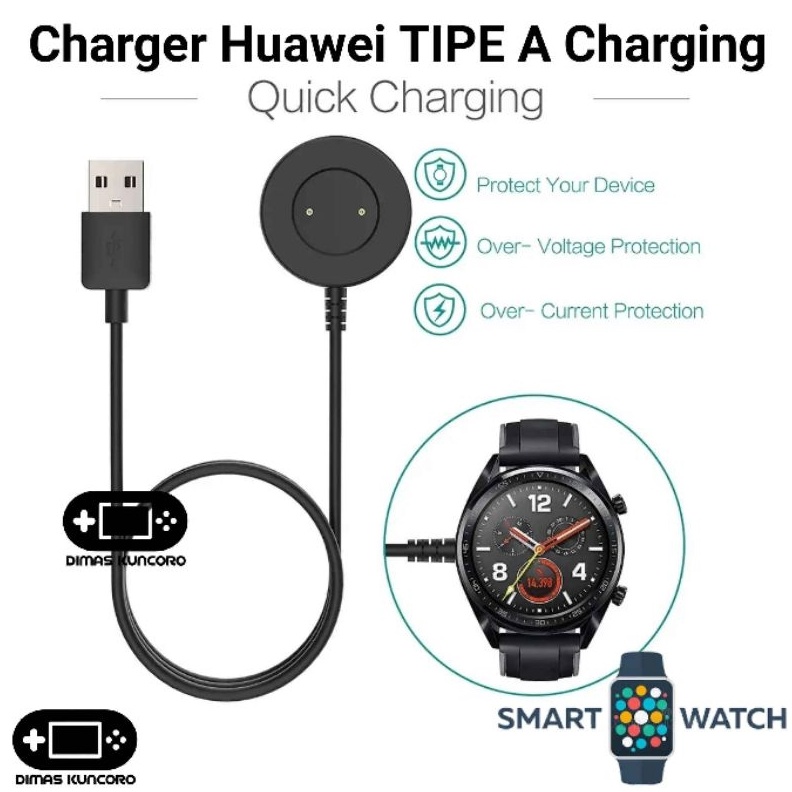 Charger Huawei TIPE A Charging GT1 GT2 Honor Magic GT 1 2 2e 42mm 46mm Watch Dock Smartwatch Kabel U