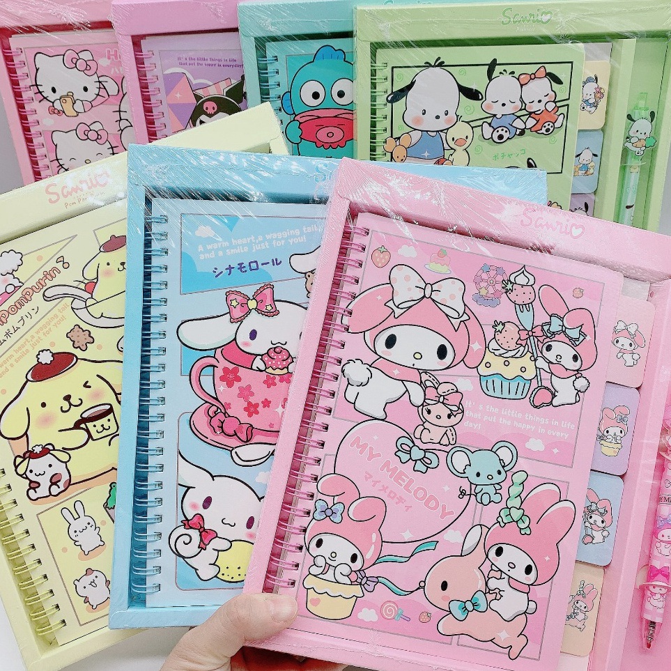 

KODE K8G Buku pen set sanrio ATK19 notebook stationary alat tulis karakter kuromi melody cinnamoroll