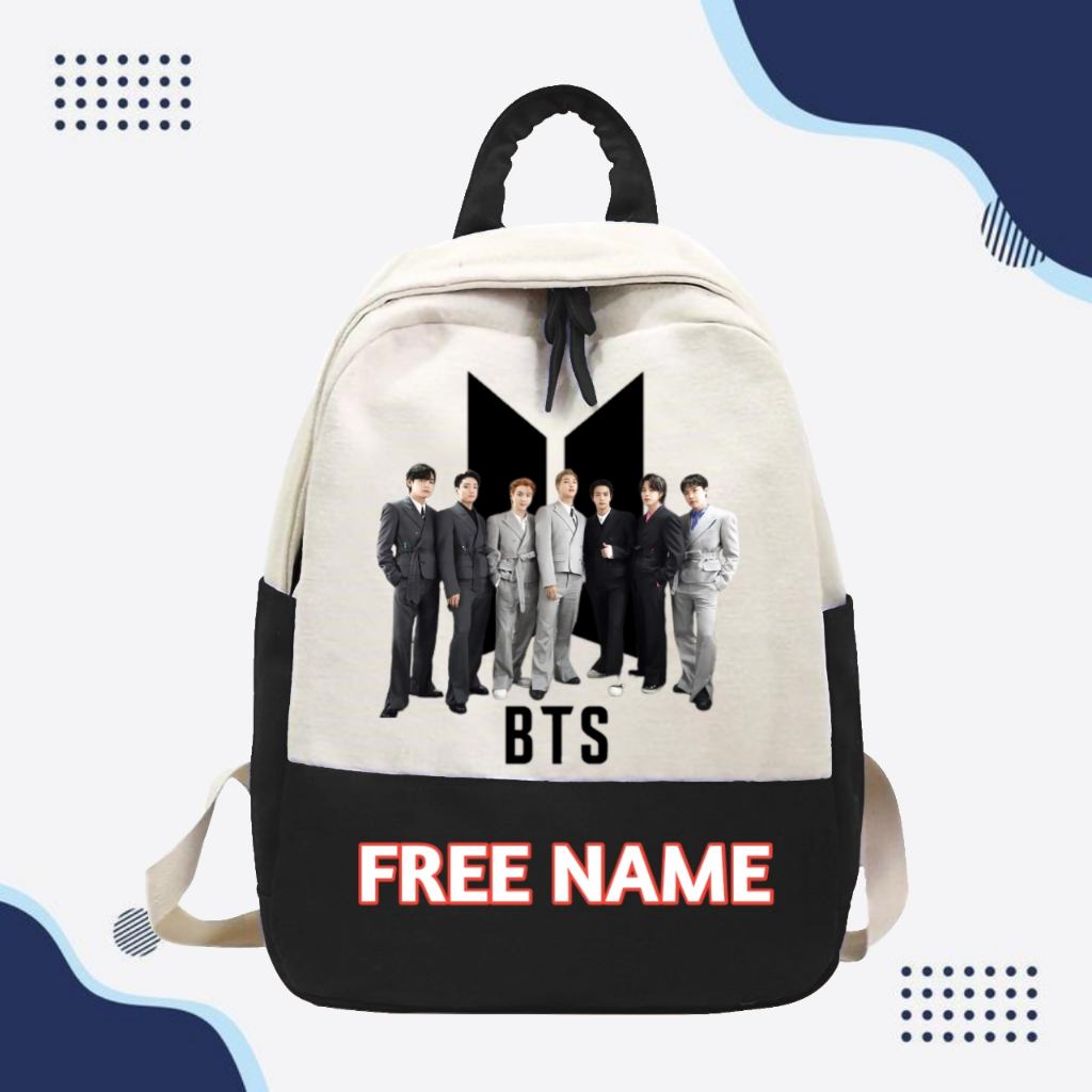 TAS RANSEL BACKPACK ANAK SEKOLAH TK SD MOTIF IDOL KPOP BTS