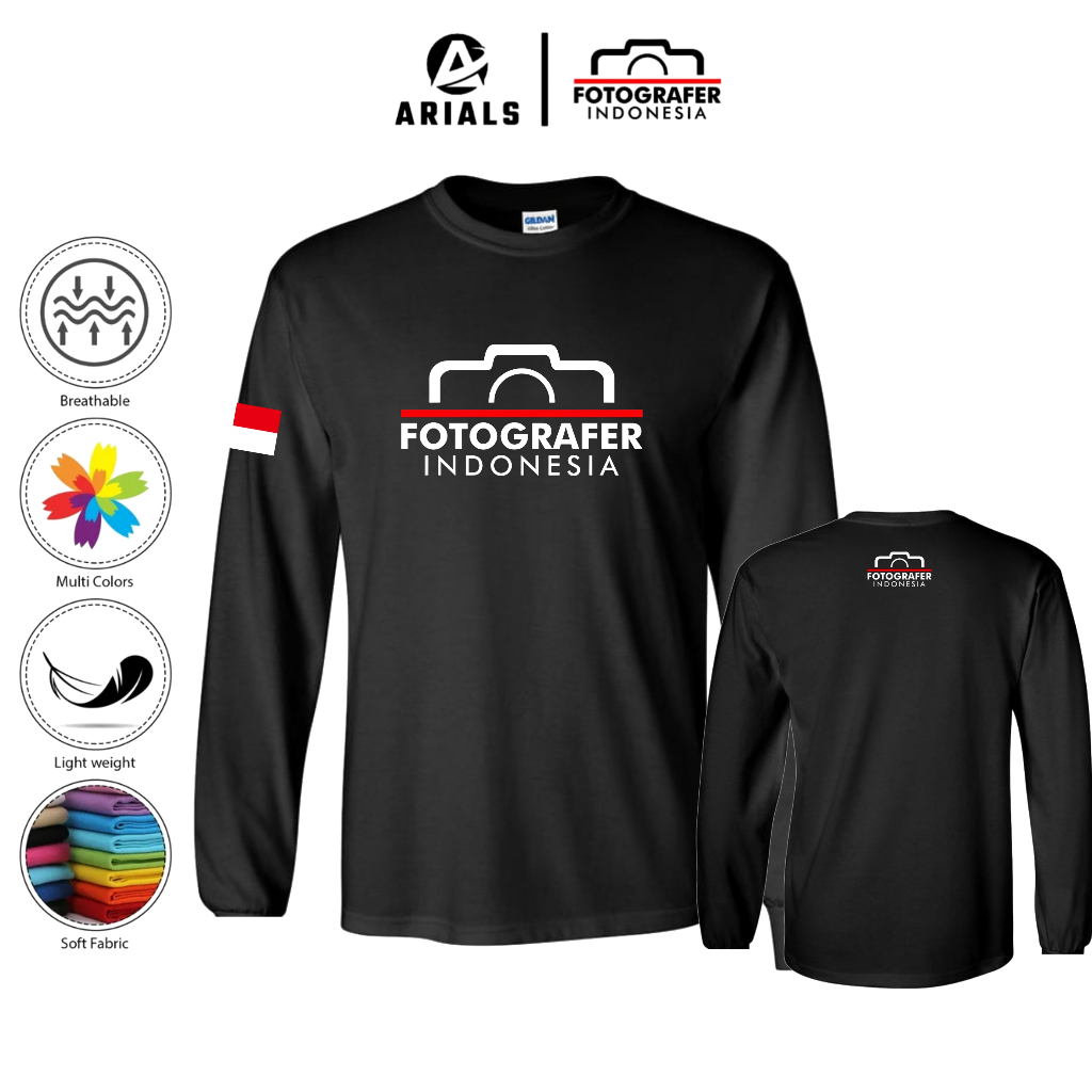 Arials Kaos Baju Lengan Panjang Fotografer Indonesia