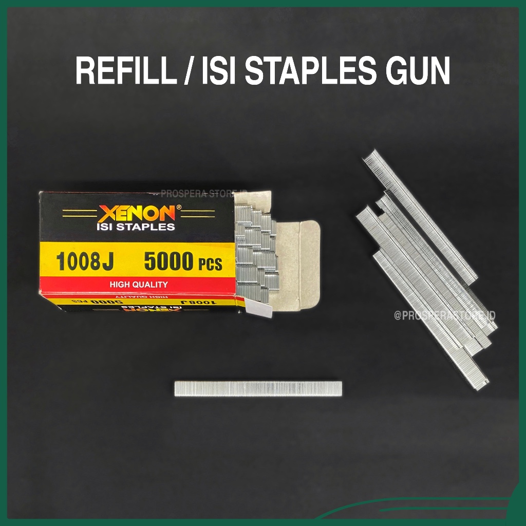 

Refill staples gun 1008J Xenon - isi stapler tembak / jepretan