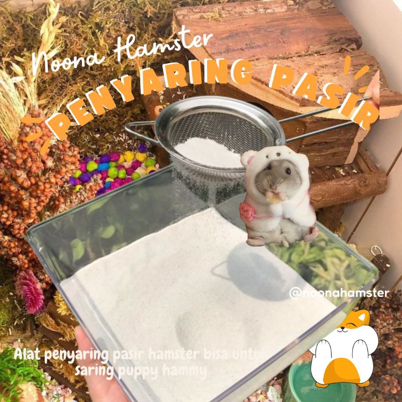 PENYARING PASIR PUP ATAU PIPIS HAMSTER SARINGAN PASIR