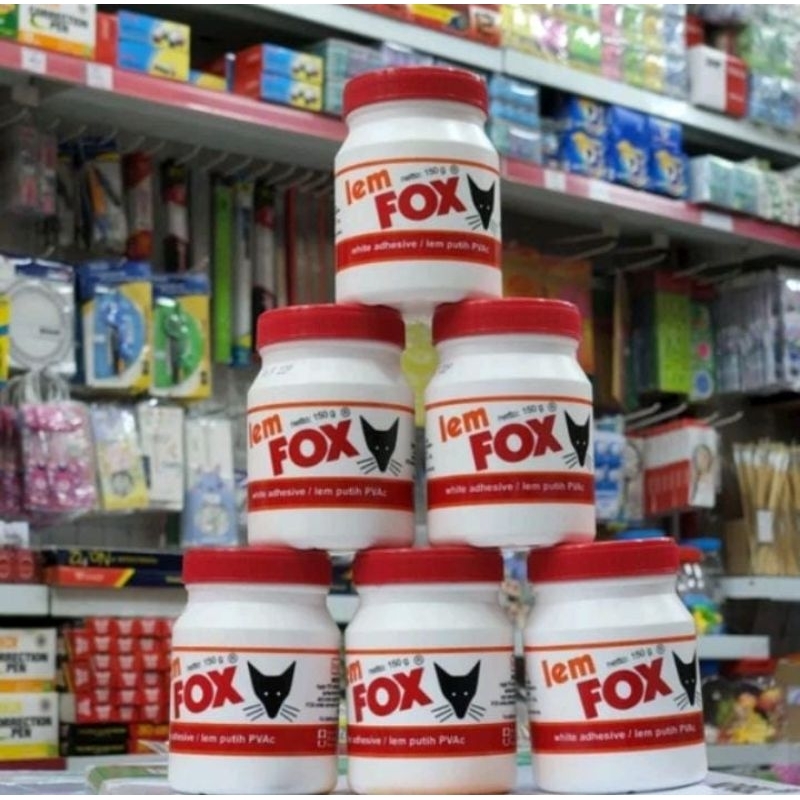 Lem Fox 150 gram / Lem Putih Fox Botol / Lem Fox 150 (PCS)