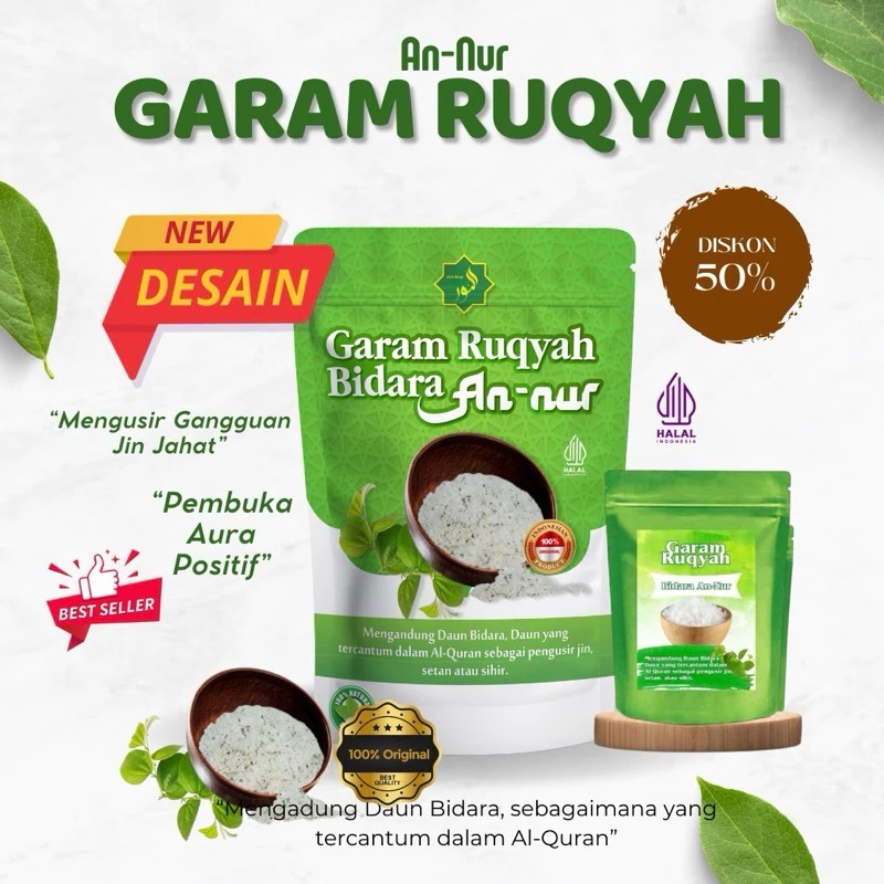 

PROMO!!! Garam Asma Ruqyah Daun bidara An Nur 300gr