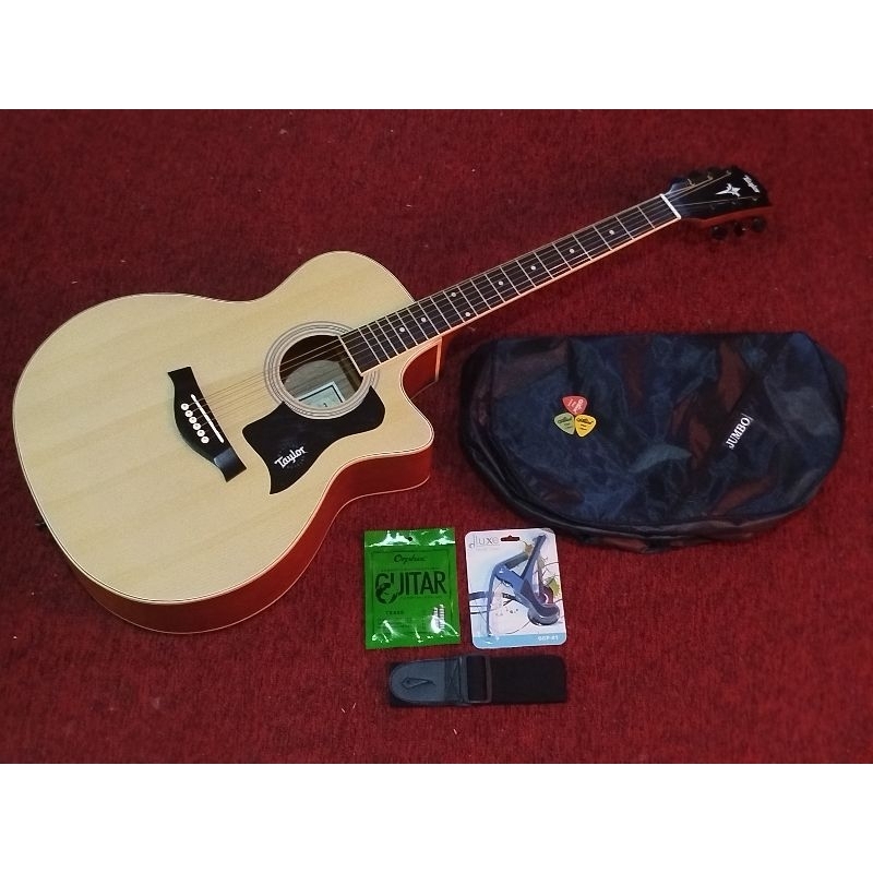 PROMO Gitar akustik elektrik taylor 114CE custom