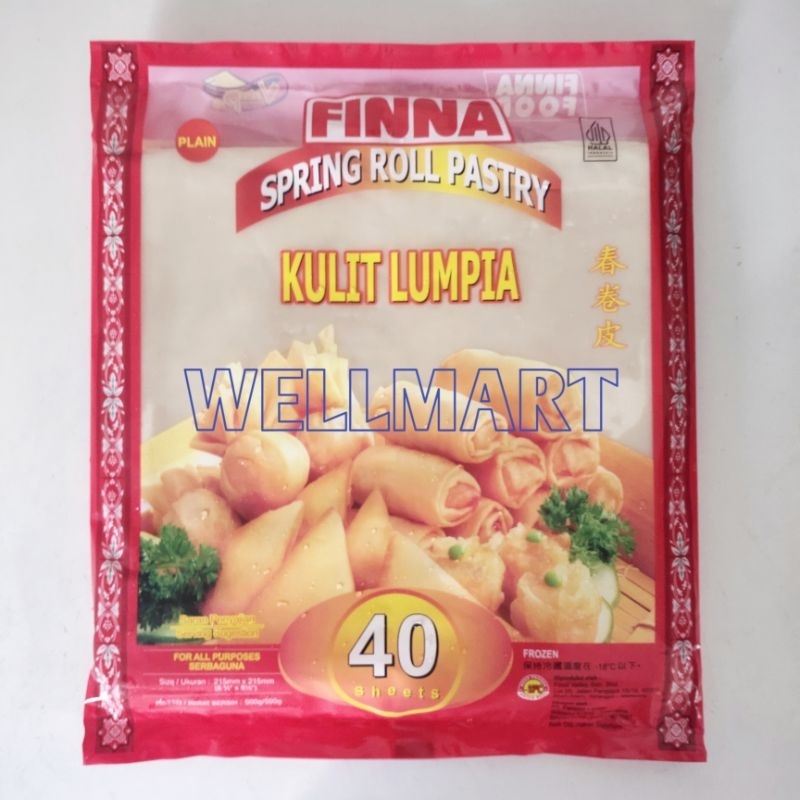 

Kulit Lumpia Finna 215mm x 40 Lembar Spring Roll Pastry