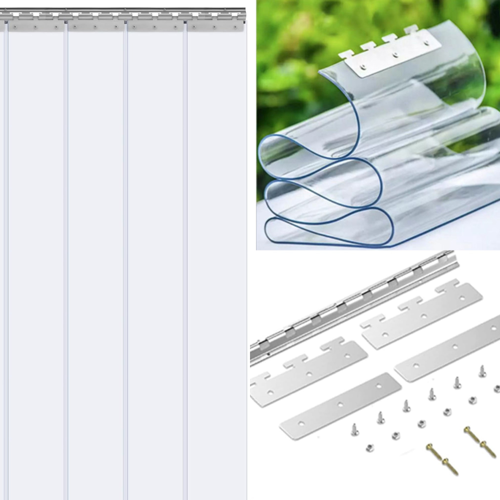 2m Tirai Dari Plastik Tirai Pvc Curtain Universal Tirai Plastik Pvc Strip 20cm Tirai Plastik Bening 