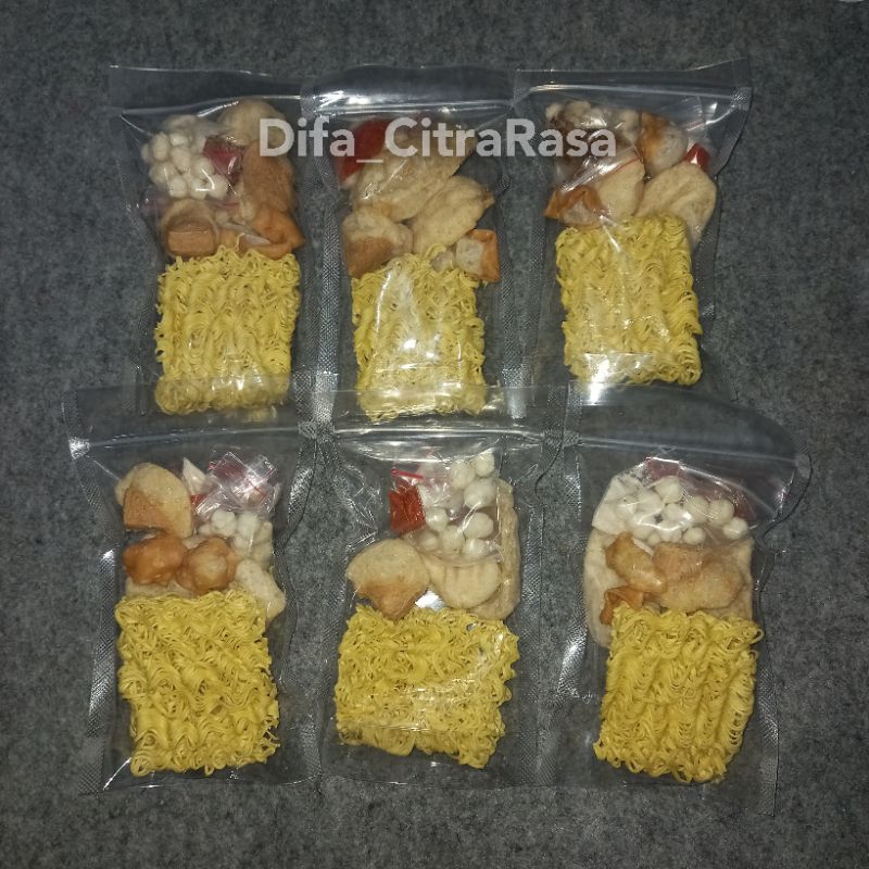 

PAKET 6PCS CUANKI MIE,plus jeruk limo