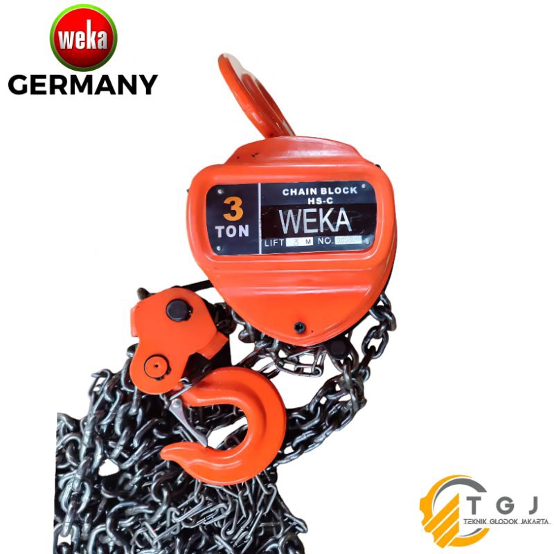 Chain block 3 ton x 5 meter Tackle 3 ton / takel 3 ton / katrol 3 ton