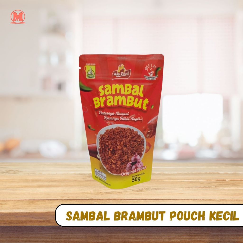 

Sambal Brambut Sambal Tabur Bawang Goreng-pouch kecil