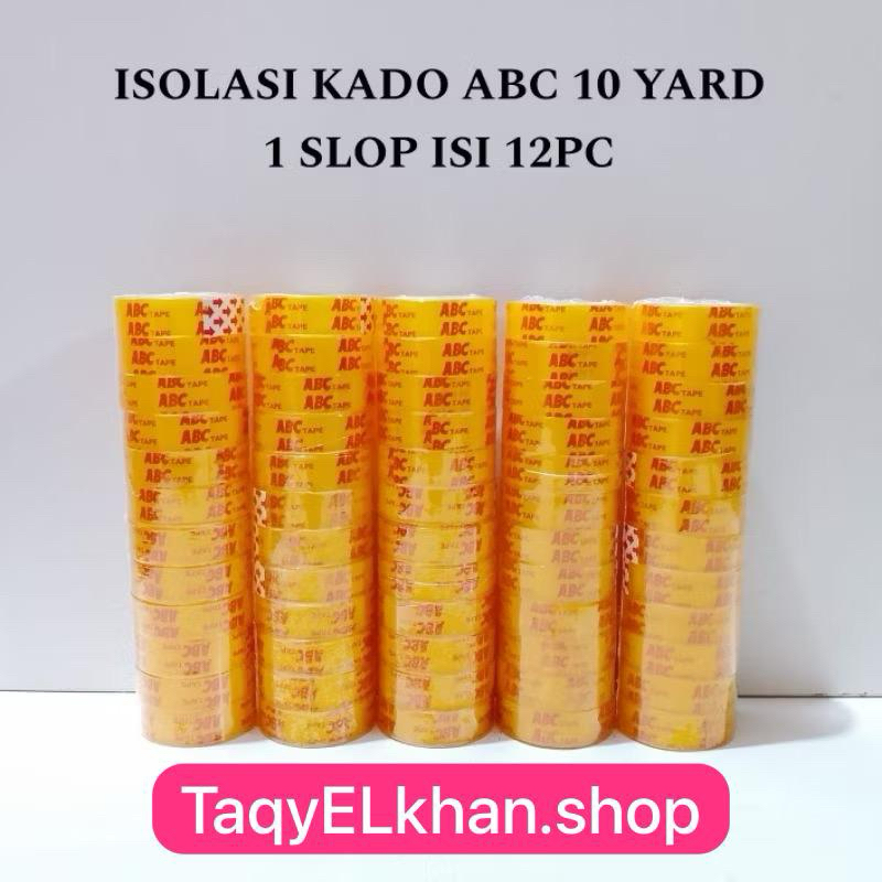 

Isolasi Kado Kecil Bening / Solatif Kado Gold Tape Kecil / Isolasi Kecil Bening (12) Pcs