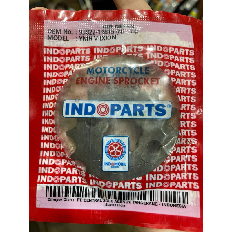 Gear paket /paket asli Indopart untuk motor VIXION NEW Y1443-2822S-NVI