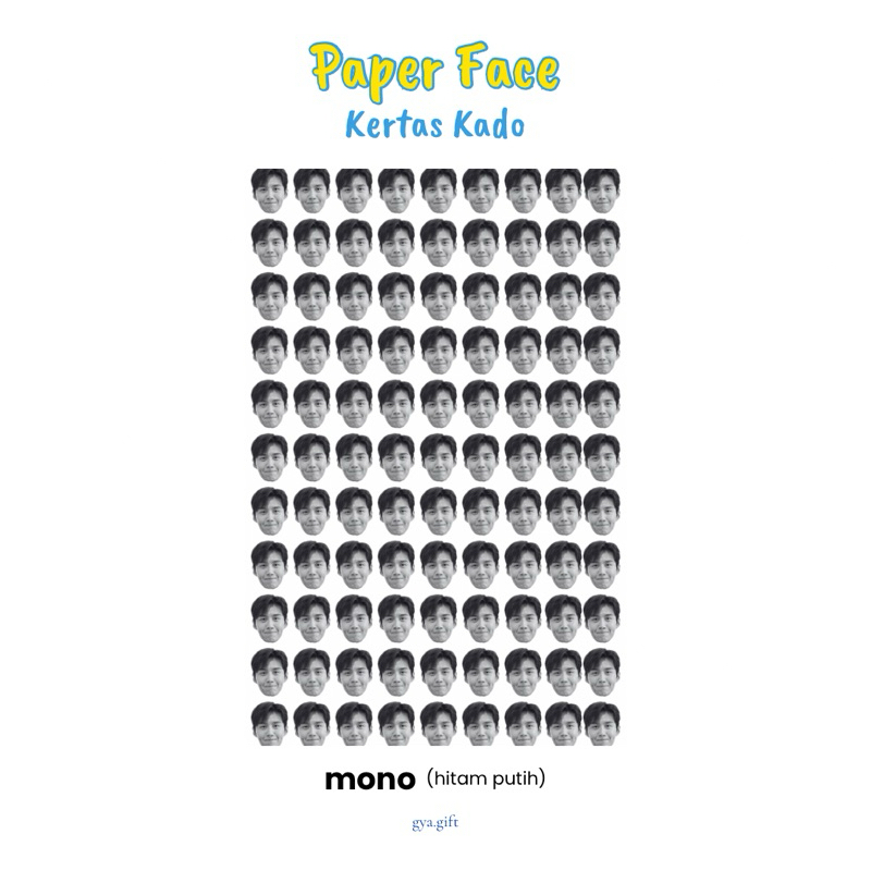 

Paper Face Gya.Gift KERTAS KADO CUSTOM | Kertas Kado Wajah | Kertas Kado Lucu Viral | Bungkus Kado Ulang Tahun
