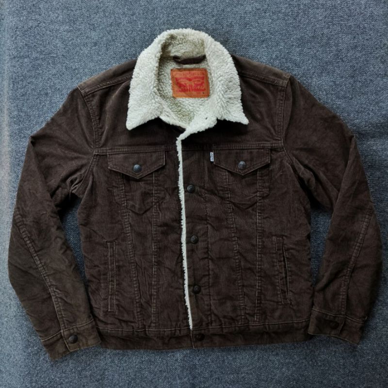 Jaket Levis Trucker Corduroy Serpa