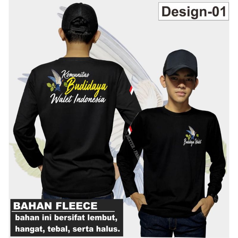 KAOS PETERNAK BUDIDAYA BURUNG SARANG WALET INDONESIA BAJU PETERNAK BURUNG WALET PRIA WANITA T-SHIRT 