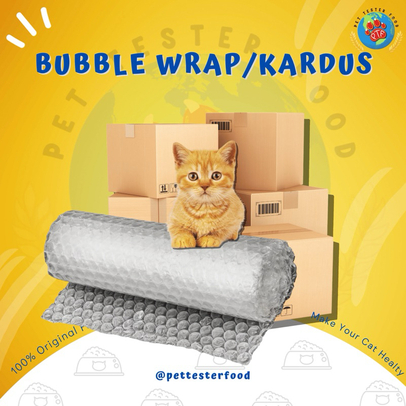 

EXTRA BUBBLE WRAP ATAU KARDUS PACKING