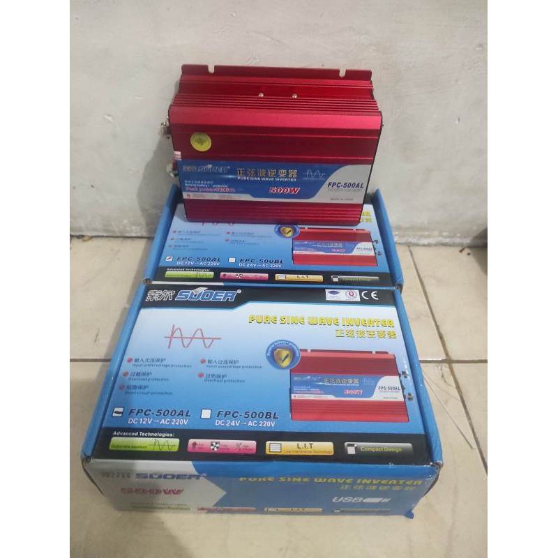 Inverter puresinewave 500watt suoer 12volt