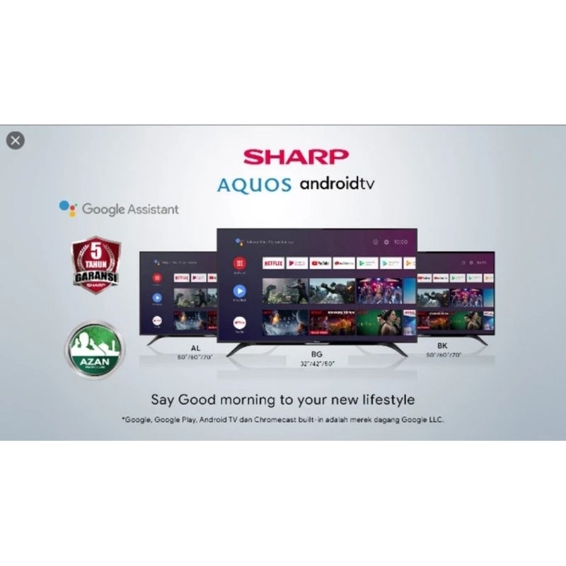 SHARP 32" SMART ANDROID TV 2T-C32BG1i