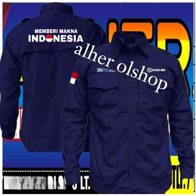 kemeja tactical bank BRI baju tactical Bank BRI seragam tactical bank BRI kemeja Bank BRI baju Bank 