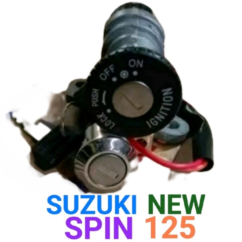 KUNCI MOTOR/KUNCI KONTAK SET SUZUKI NEW / SPIN 125