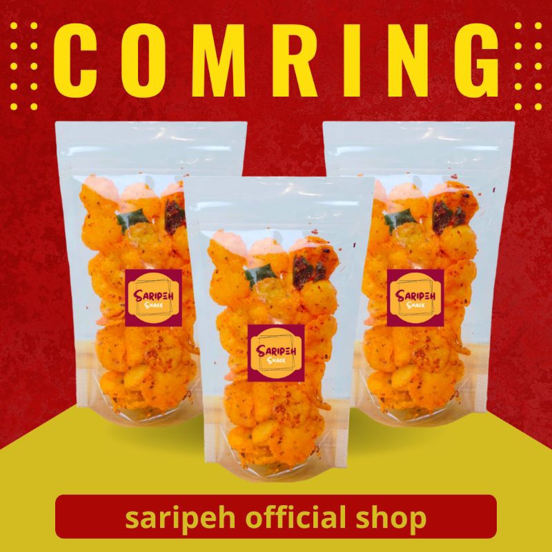 

Keripik COMRING 100 Gram Original Pedas Daun Jeruk Kriuk saripeh snack