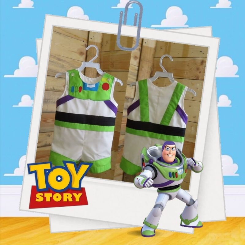 kostum buzz lightyear toy story / kostumanak / bajuanak / kostumbayi / bajubayi / kostum / kostumkar