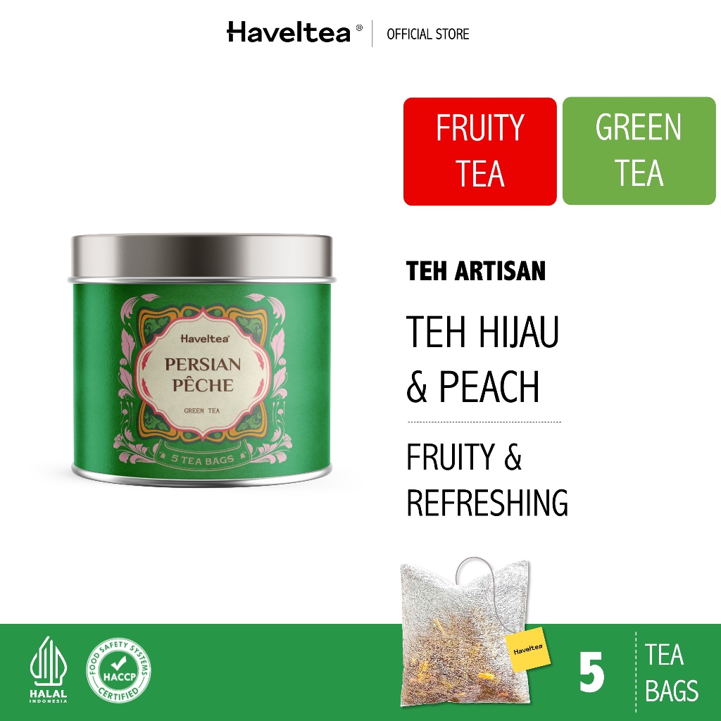 

PERSIAN PECHE | Mini Can | Haveltea | Green Tea Peach | Fruit Tea