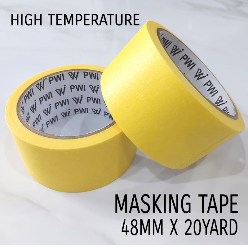 

Isolasi Kertas 48mm x 20yard Yellow / Masking Painter Tape