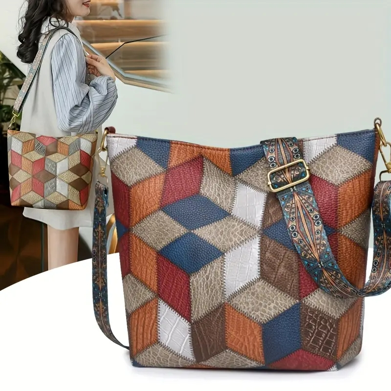 Tas Kapasitas Besar Tas Selempang Wanita Tali Webbing Tebal