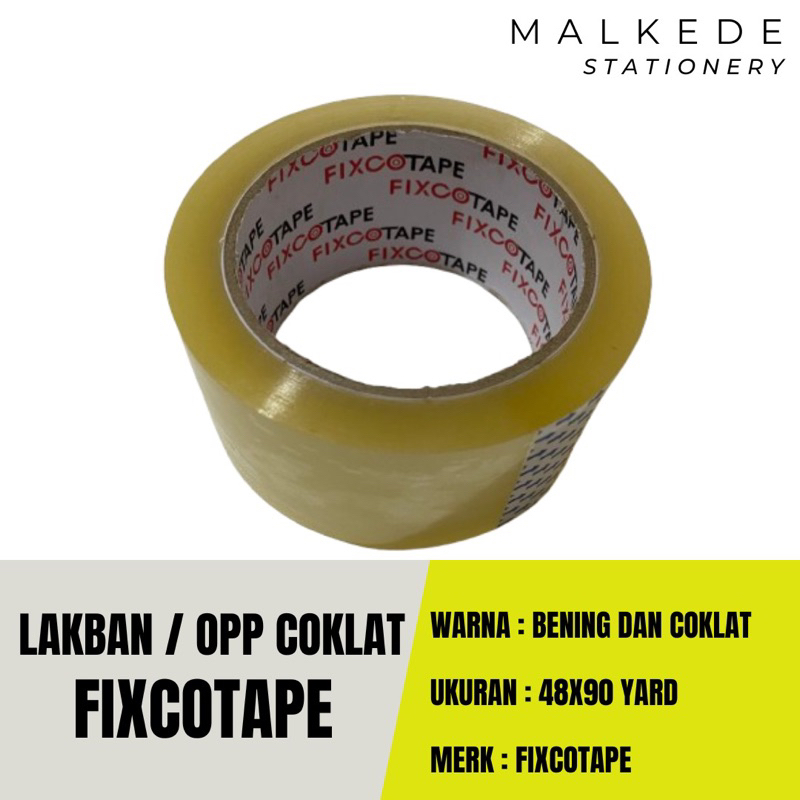 

LAKBAN BENING FIXCOTAPE 48x90 YARD / LAKBAN MURAH