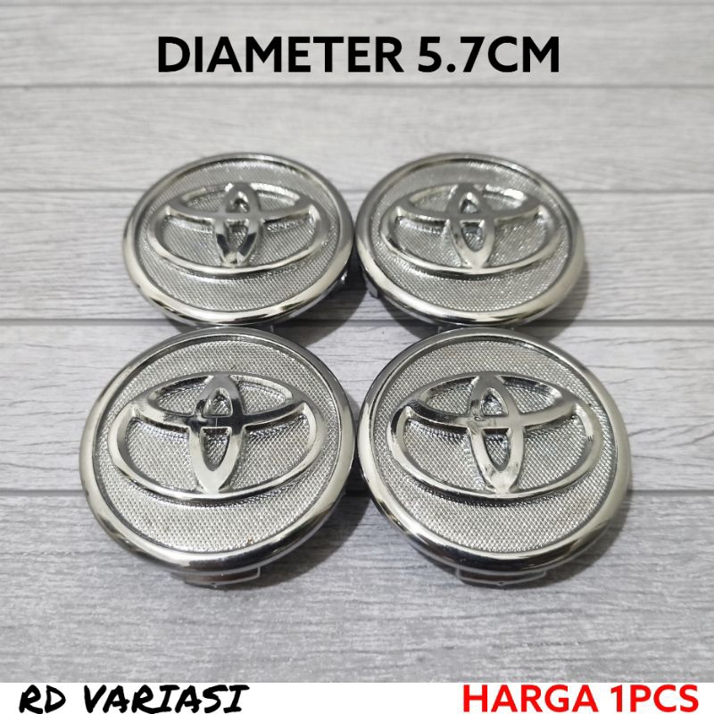 Dop Roda Tutup Velg Toyota Yaris Vios Altis Etios Chrome