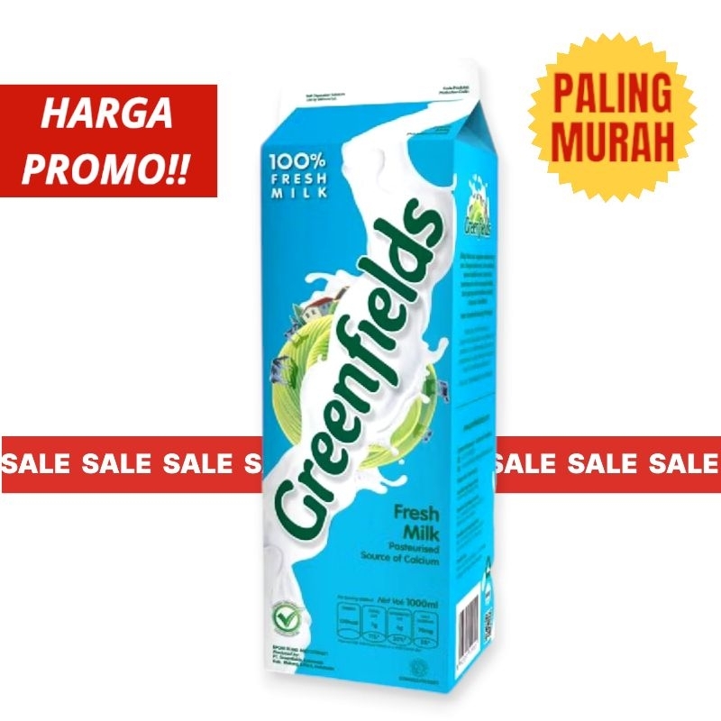 

[FnB Jakarta] Greenfields Fresh Milk 1 Liter - PROMO