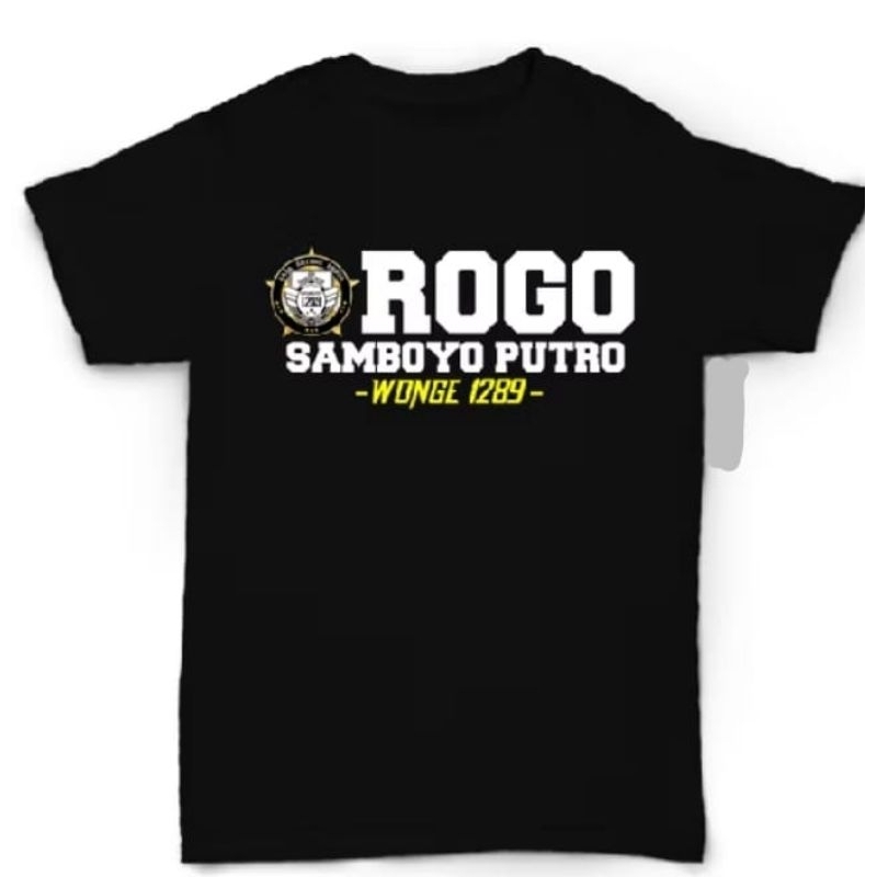 KAOS ROGO SAMBOYO KAOS PRIA BAHAN ADEM LEMBUT DTF