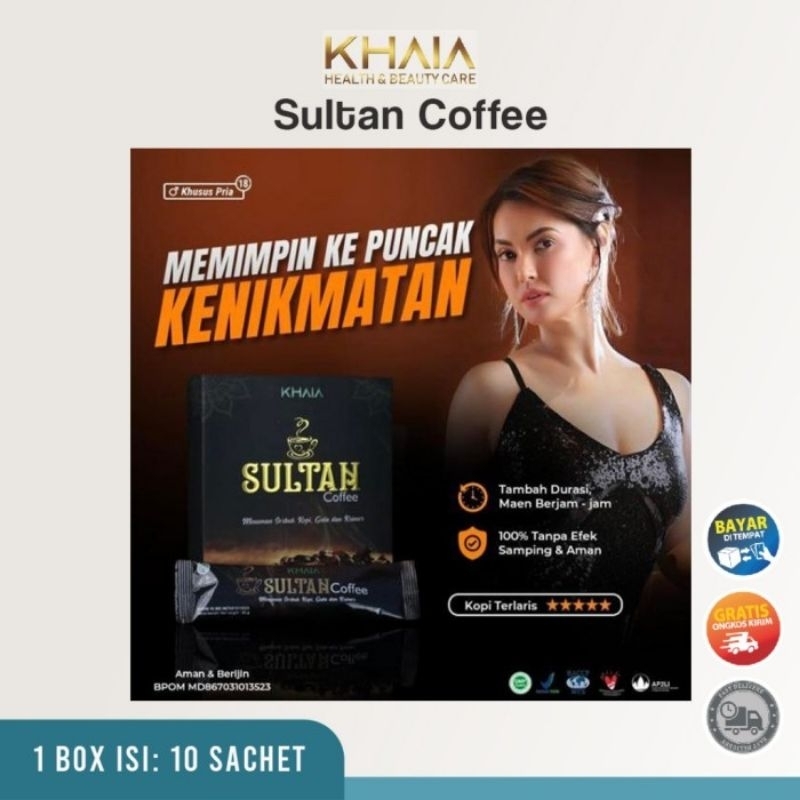 

KHAIA SULTAN COFFE kopi stamina Coffe sultan original isi 10 sachet