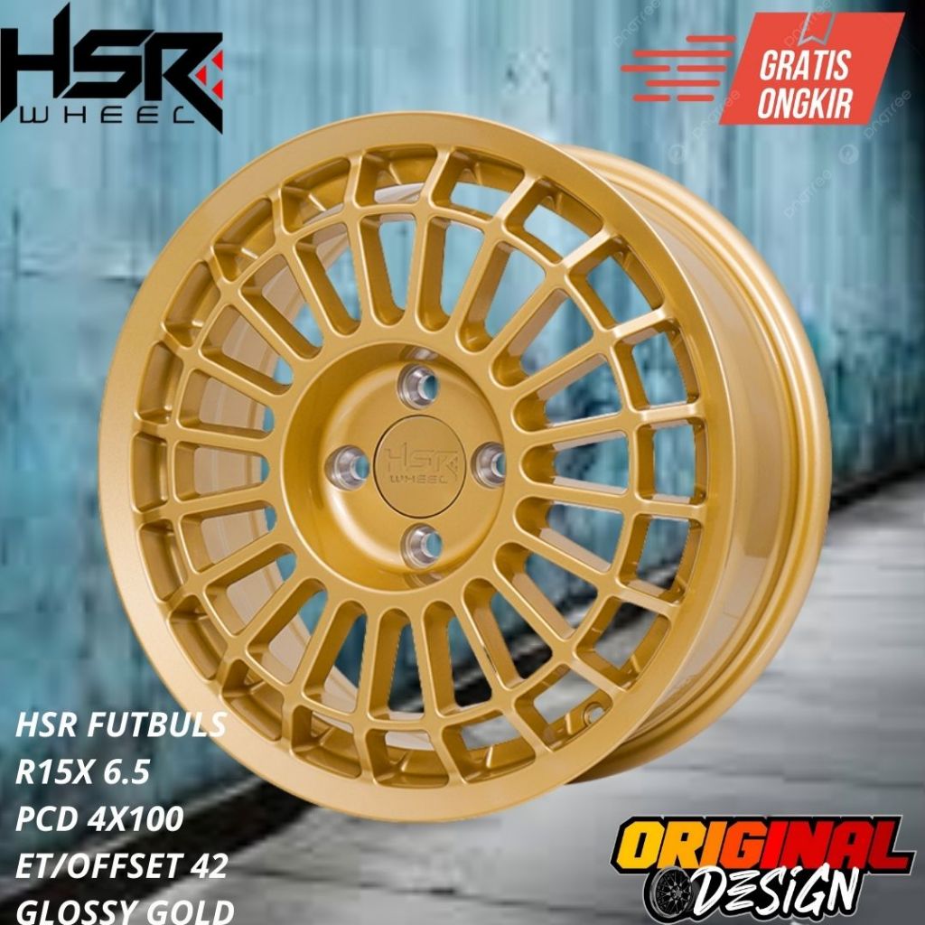 Velg mobil Brio , agya , splash , yaris ,pelek hsr ring 15 hsr futbuls R15