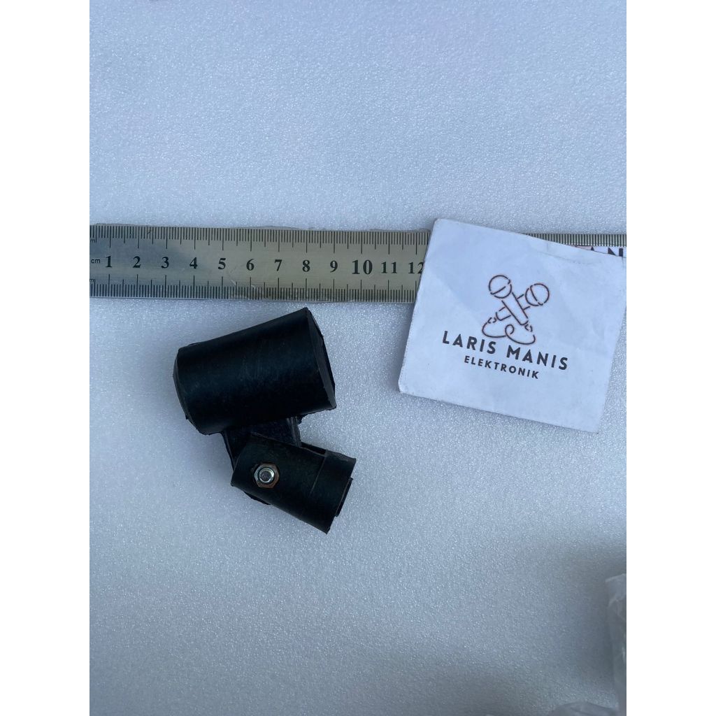 Capit Mic Holder Stand Mic Kepala / Jepit Mic Ulir Ukuran Drat Kecil Plastik 7mm Drat Kecil