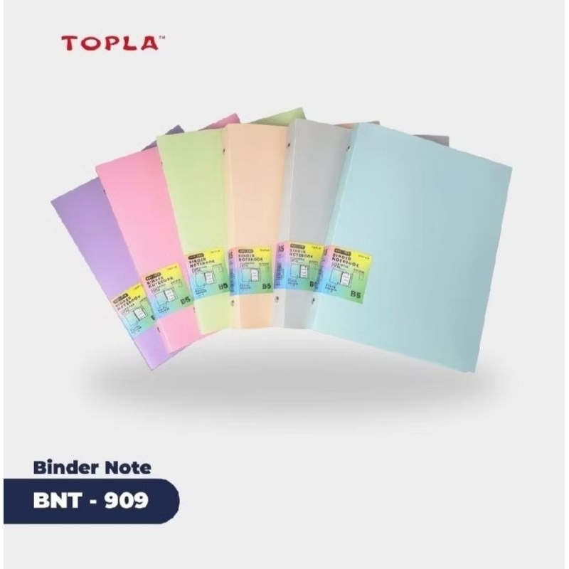 

Topla buku catatan topla binder note 909 B5-warna pastel,cck untuk sklh & kuliah