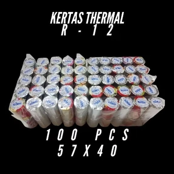 

KERTAS THERMAL EDC BLUETOOTH 57X40 MM PAKET 100 PCS KERTAS THERMAL