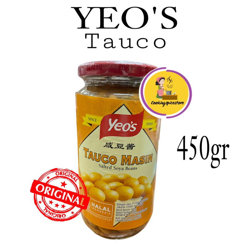 

Tauco Yeos Malaysia 450 gr - Tauco Asin - Taucu Masin - Salted Soya Beans