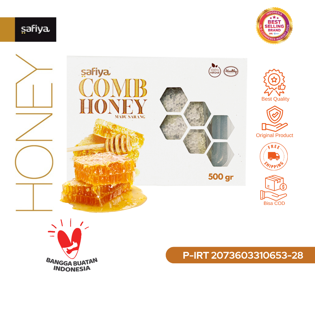 

Safiya Madu Sarang Asli 500 Gram Raw Honey Comb