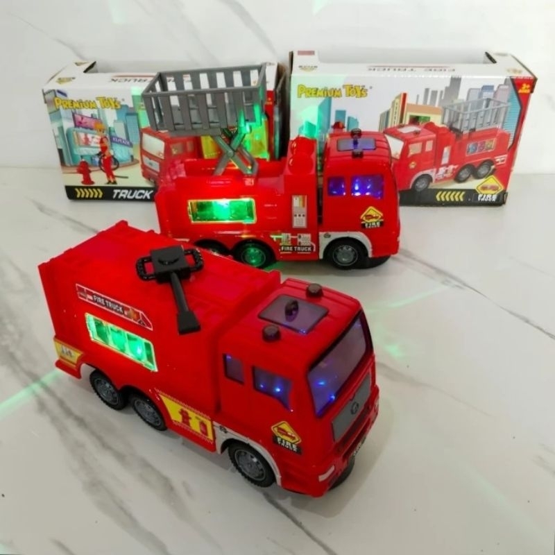 Mobil Mobilan Pemadam Kebakaran bisa Jalan Lampu & Bunyi Suara Sirine Anak Laki Edukasi - Mainan Min