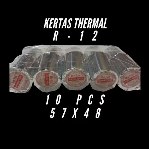 

KERTAS THERMAL 58X48 MM PAKET 10 PCS KERTAS THERMAL CASH REGISTER ROLL PAPER
