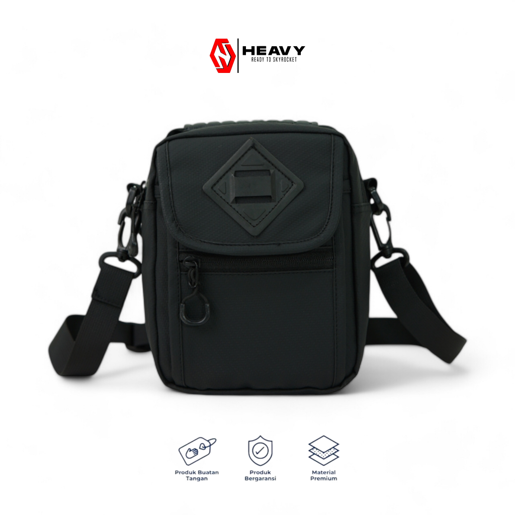 Tas Slingbag Selempang Pria Heavy Premium | Tas Pria Kasual Sling Pouch Bag