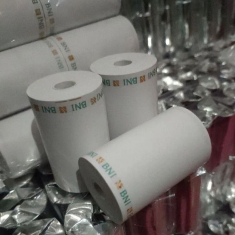 

Gratis Garansi Kertas struk kasir edc logo BANK BNI 5857x4mm paket 1 pcs