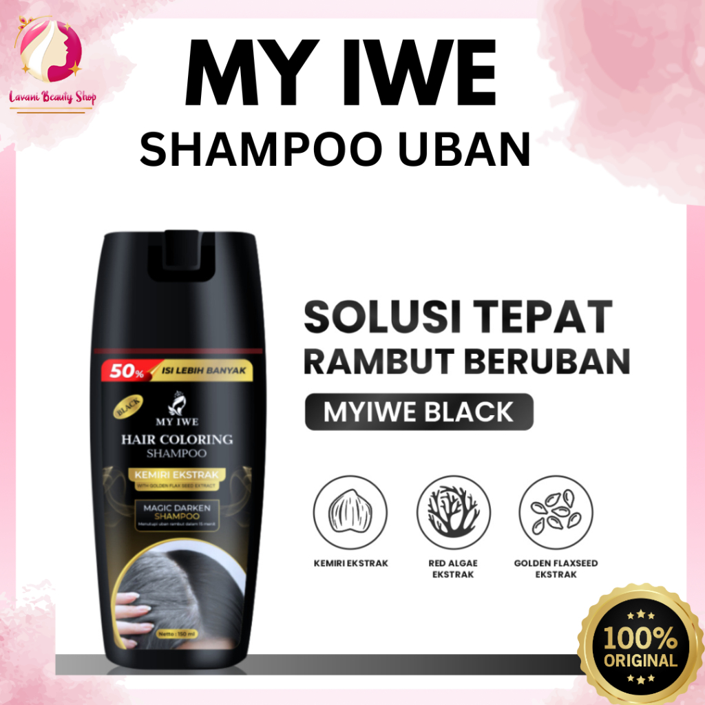 Shampo Myiwe Coloring Penghitam Rambut Beruban