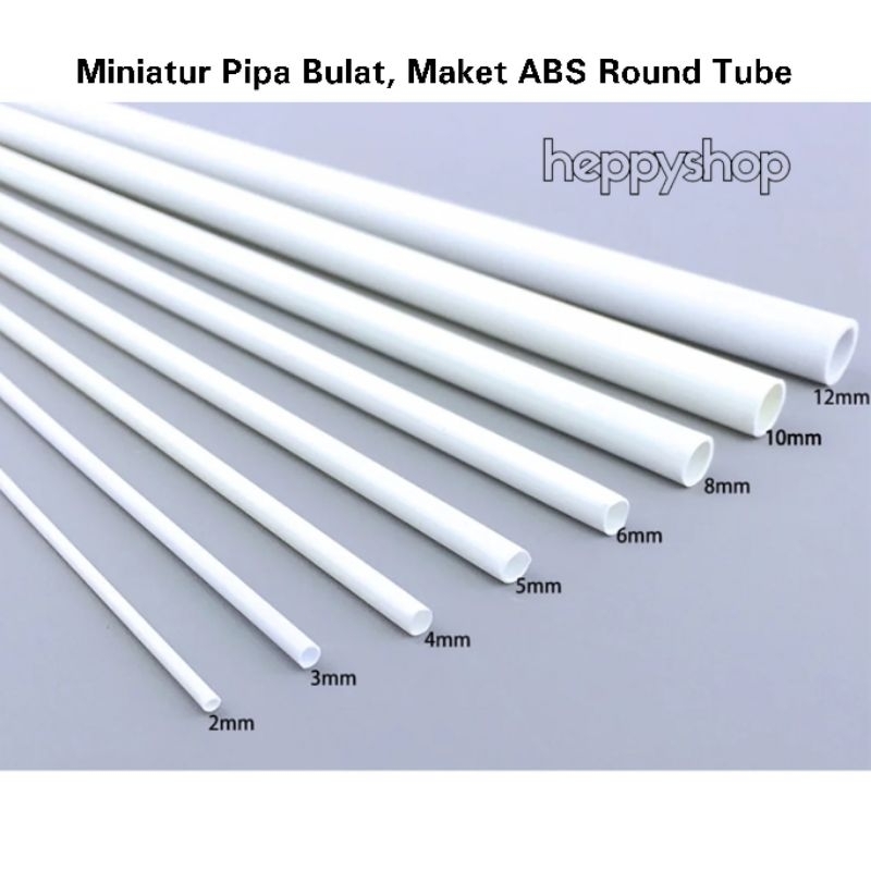 Miniatur Pipa Bulat, Maket ABS Round Tube