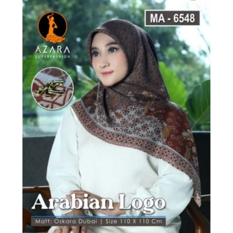 Hijab Kekinian 26 | Jilbab Kekinian | Azara Motif Oskara Dubai Arabian Logo