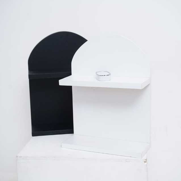 RAK DINDING TEMPEL / HIASAN AMBALAN KAYU Bahan MDF dan Takosit Anti Jamur & Tahan Air